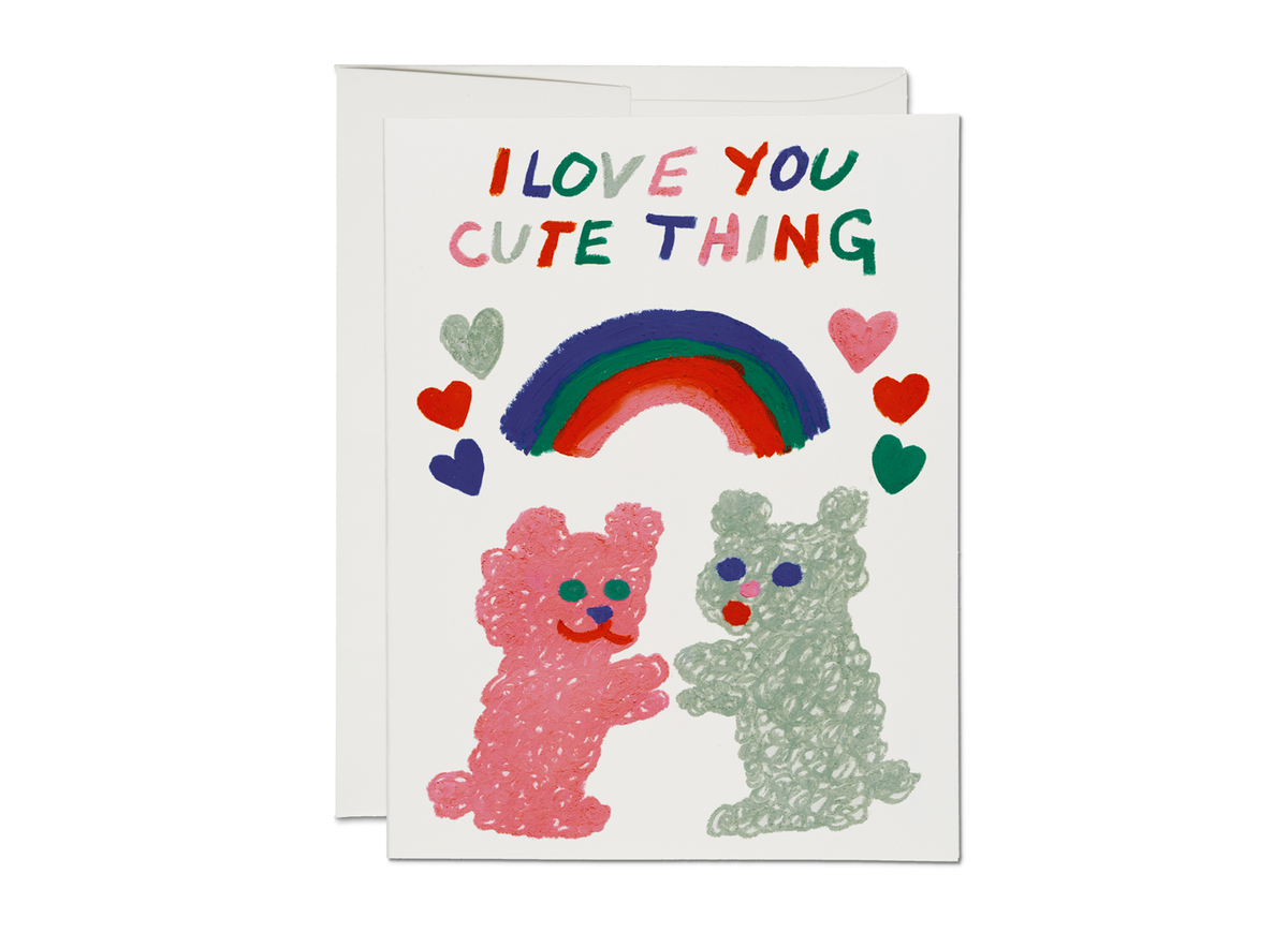 Cute Thing love greeting card