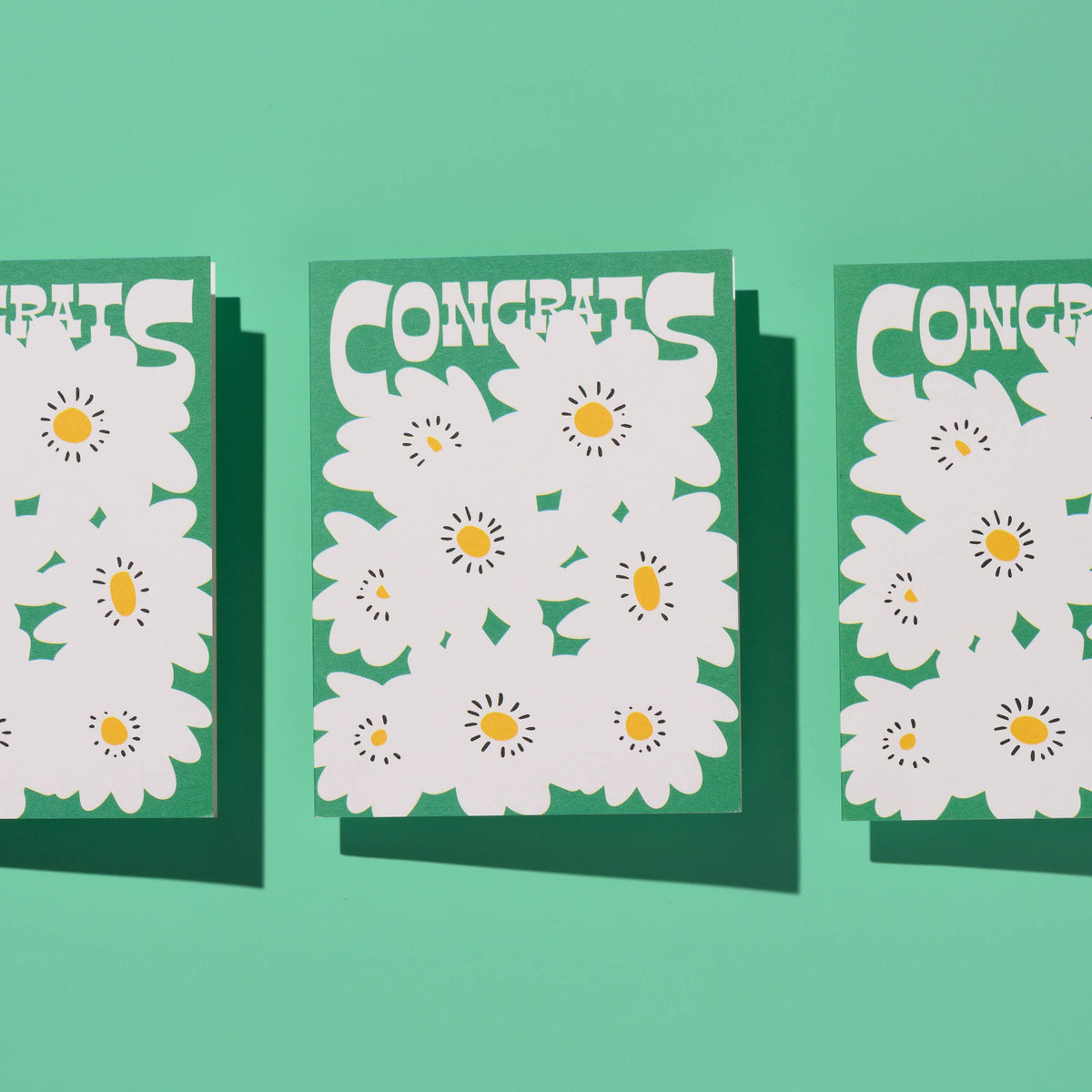 Congrats Poppies greeting card
