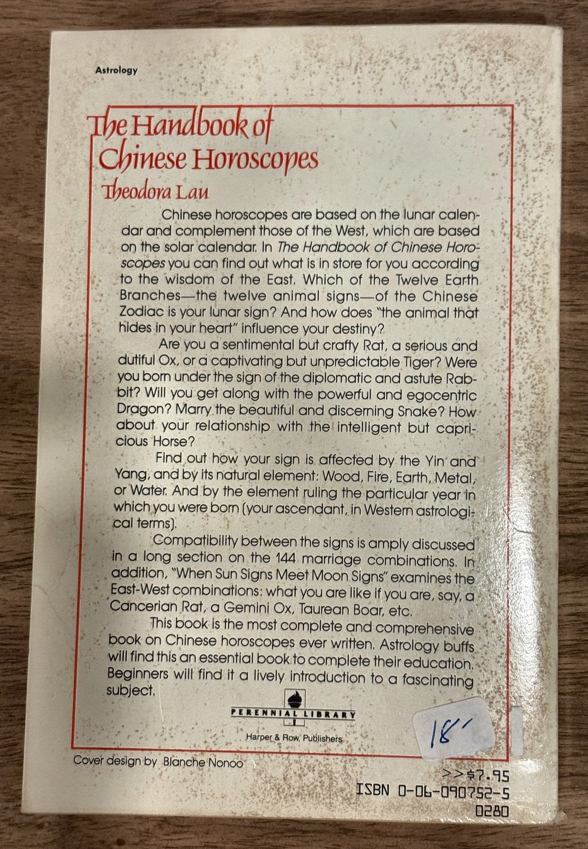 The Handbook of Chinese Horoscopes — Theodora Lau