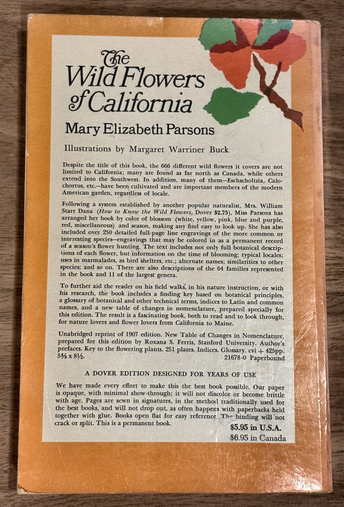 The Wild Flowers of California — Mary Elizabeth Parsons