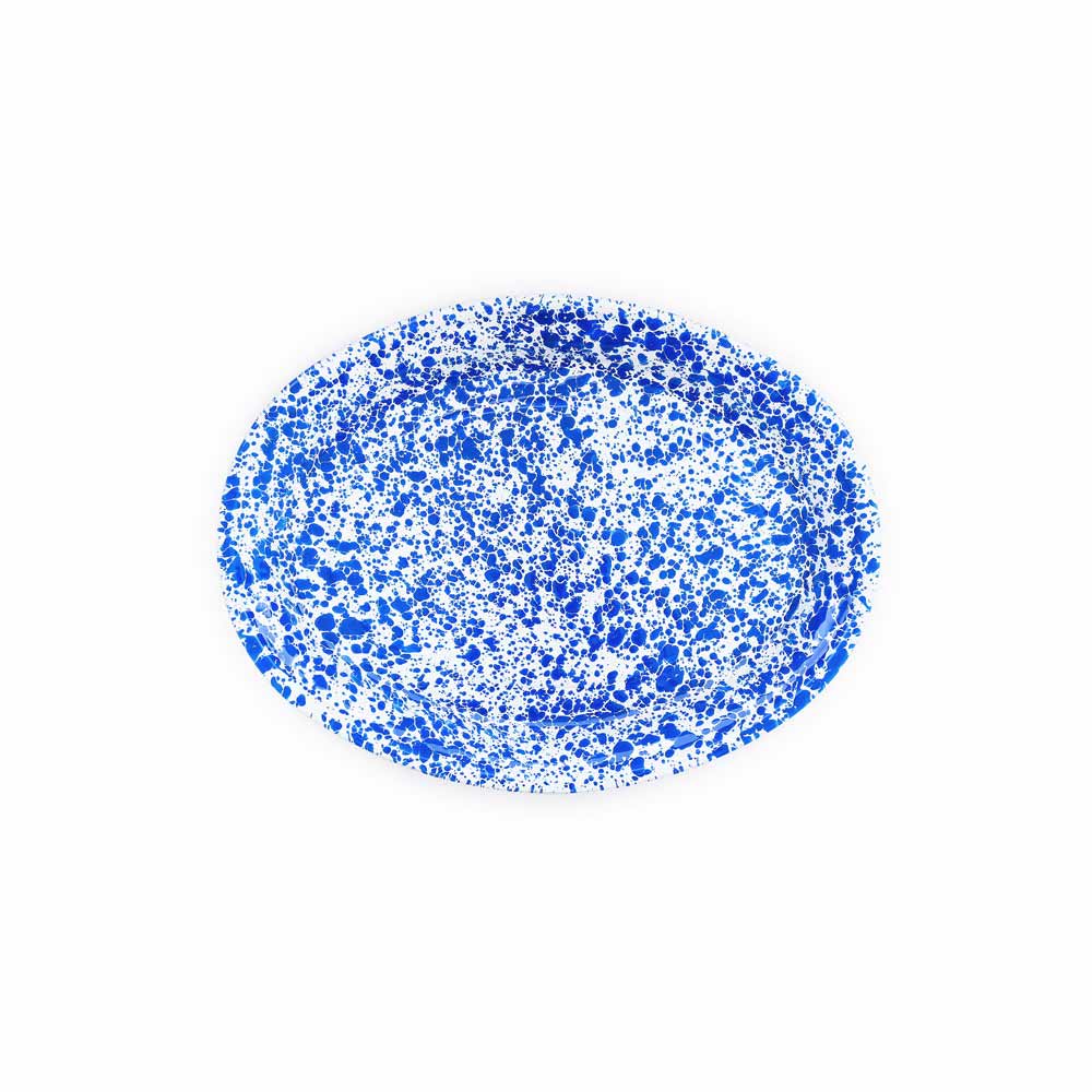 Splatter Enamelware Oval Platter