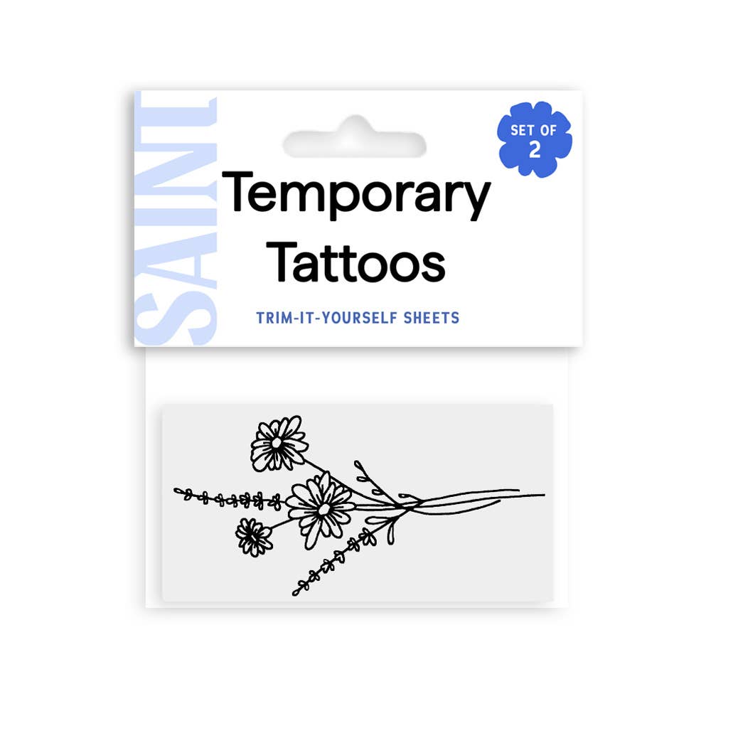 Daisy Temporary Tattoos