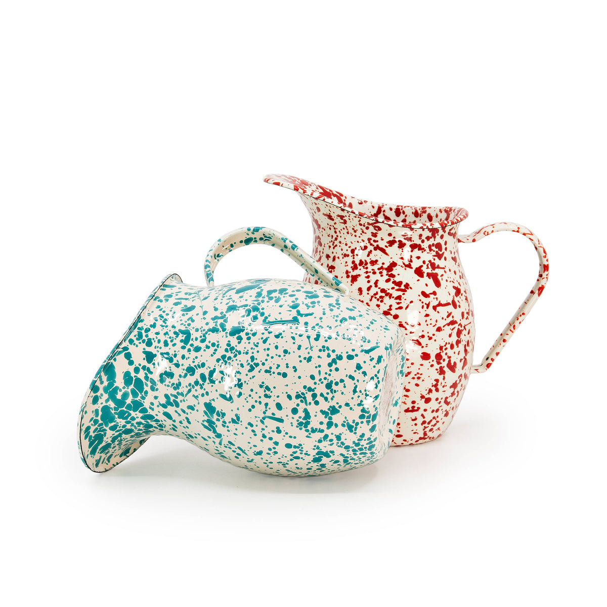 Splatter Enamelware Small Pitcher