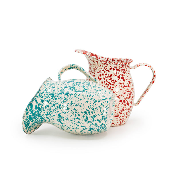 Splatter Enamelware Small Pitcher