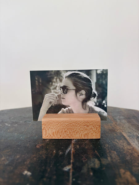 Natural Wood Photo Holders | Set of 2