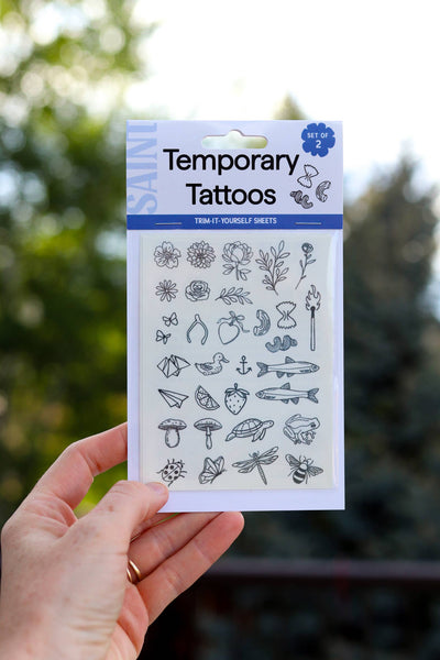 Tiny Tats Temporary Tattoo Sheets