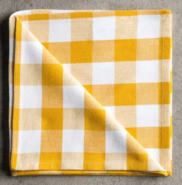 Golden Checked Napkins