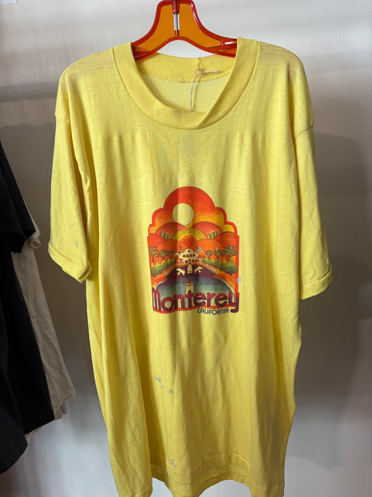 1970s Retro Sunburst Monterey California Tee - front