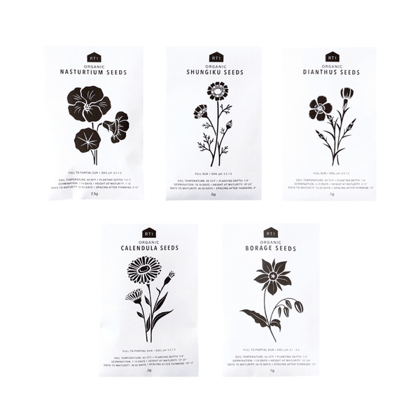 EDIBLE FLOWER SEEDS - PACK OF 5
