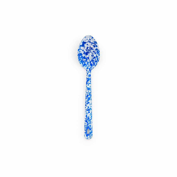 Splatter Enamelware Large Slotted Spoon