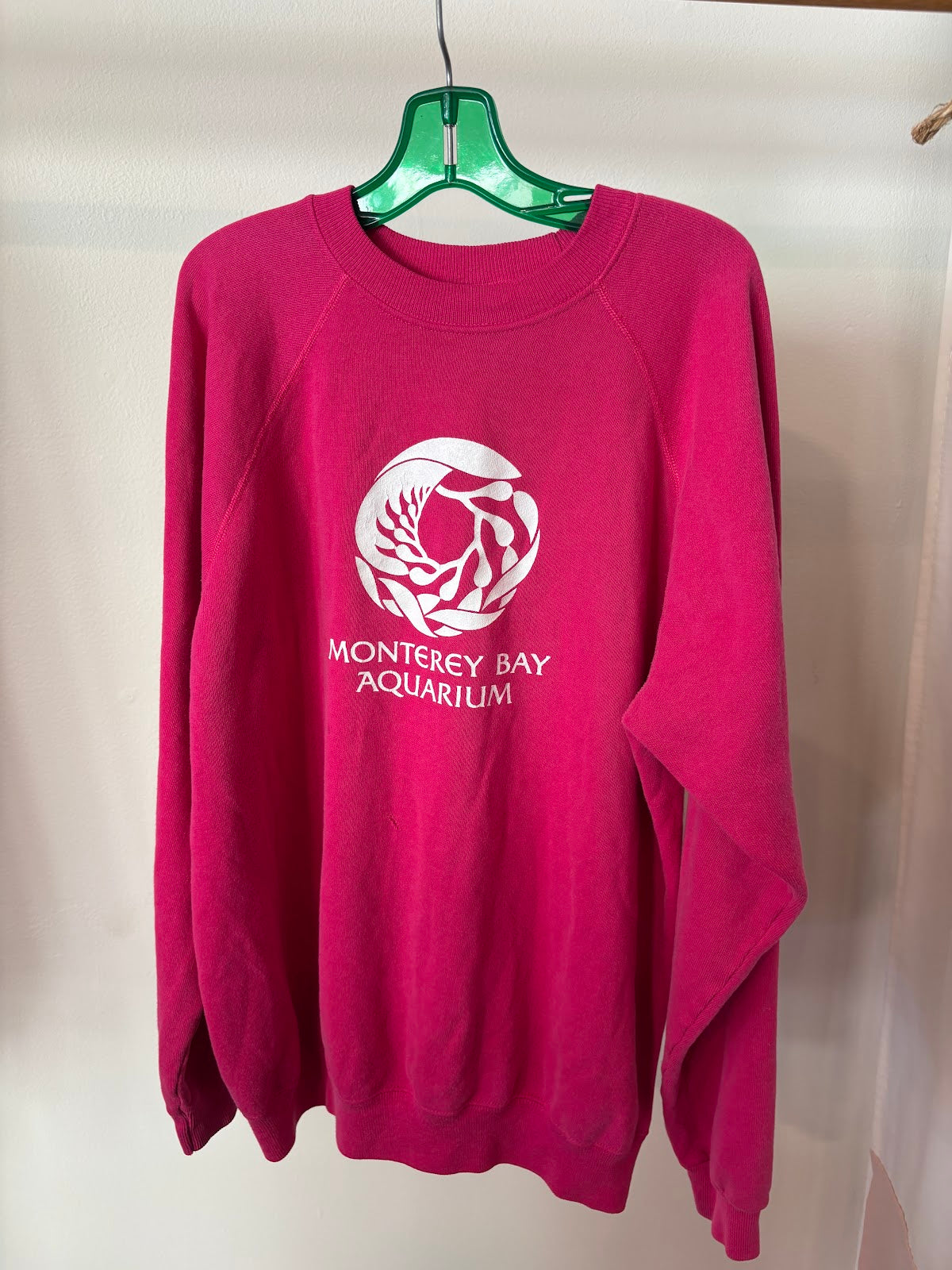 Magenta Monterey Bay Aquarium Crewneck - back