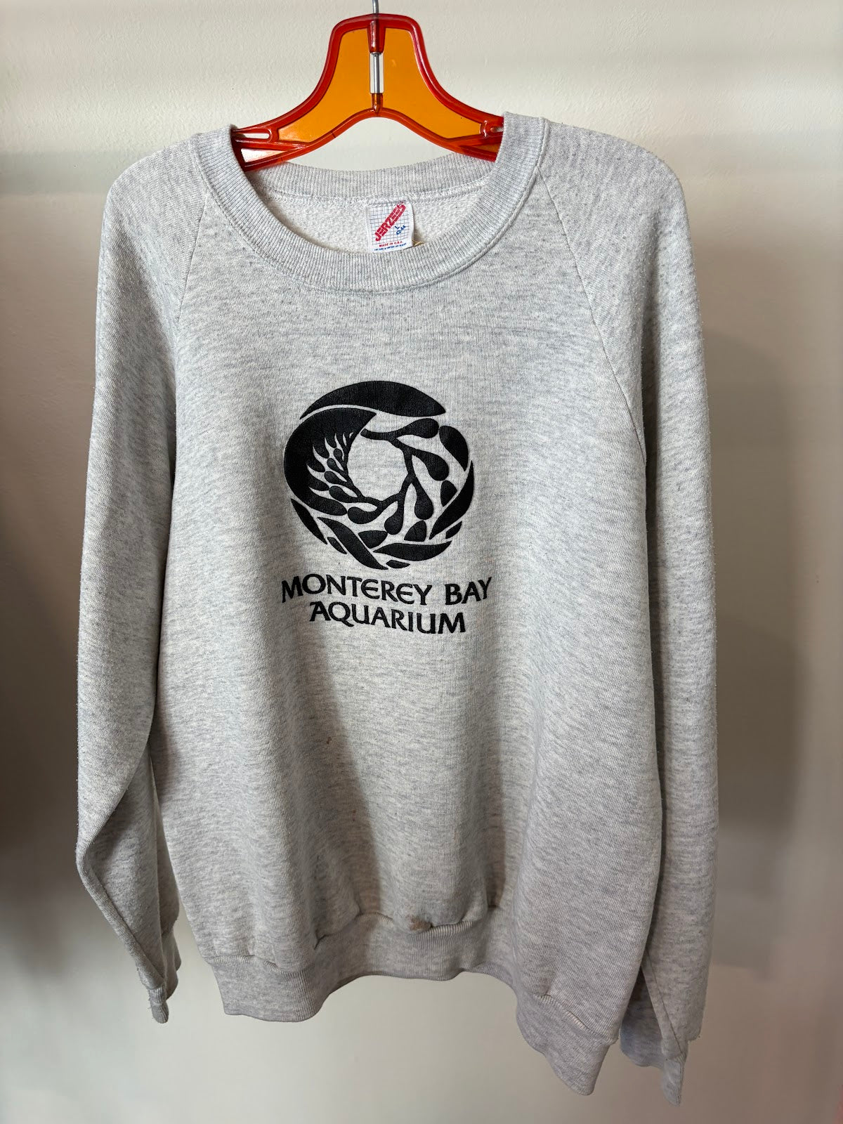 Heather Gray Monterey Bay Aquarium Crewneck - front