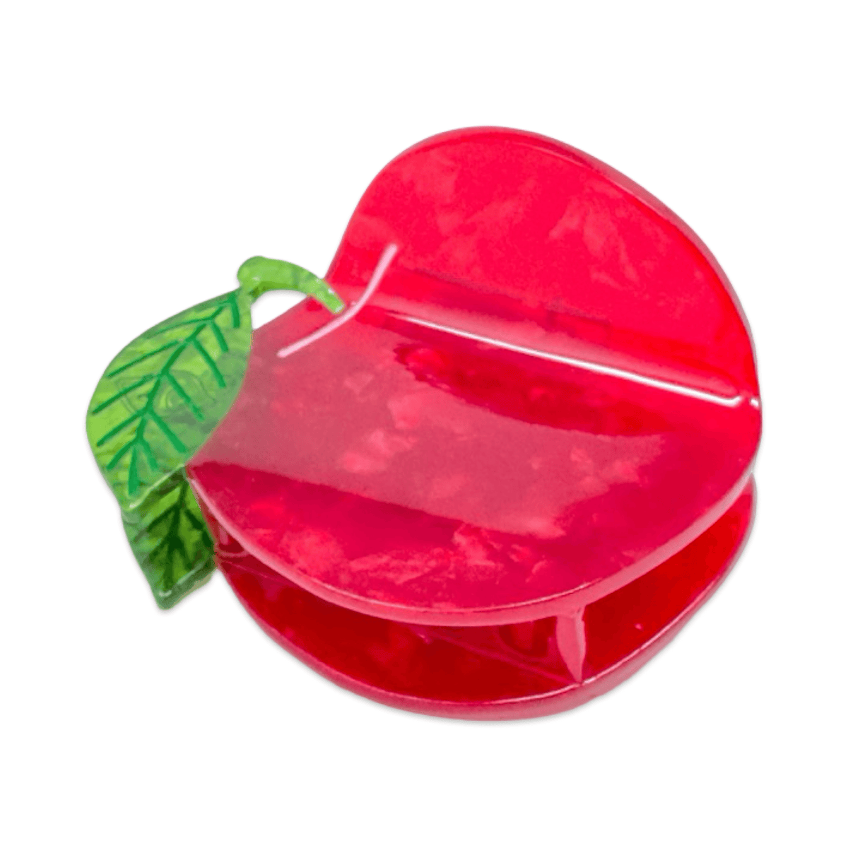 Midi Red Apple Hair Claw Clip