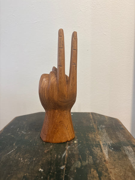 Peace sign hand
