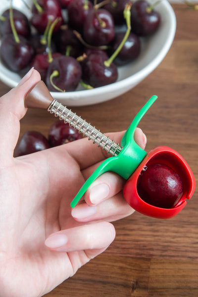 Farm to Table Cherry Pitter, 4.5" x 3.5" x 1.5"