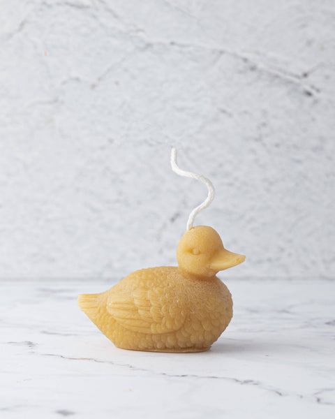 Pure Beeswax Duck Candle