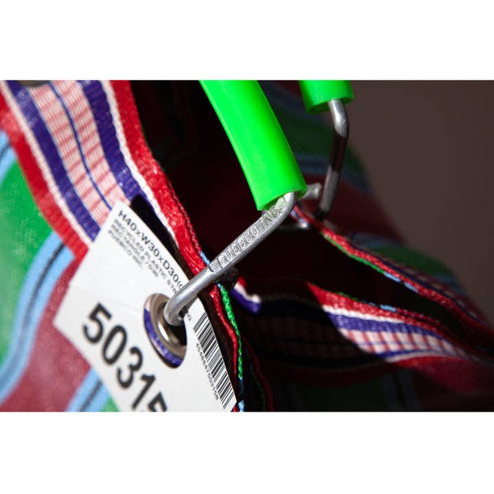 RECYCLED PLASTIC STRIPE BAG - Rectangle D15