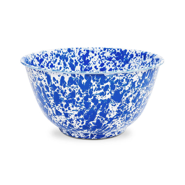 Splatter Enamelware Large Salad Bowl