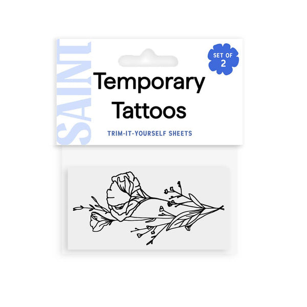 California Poppy Temporary Tattoos