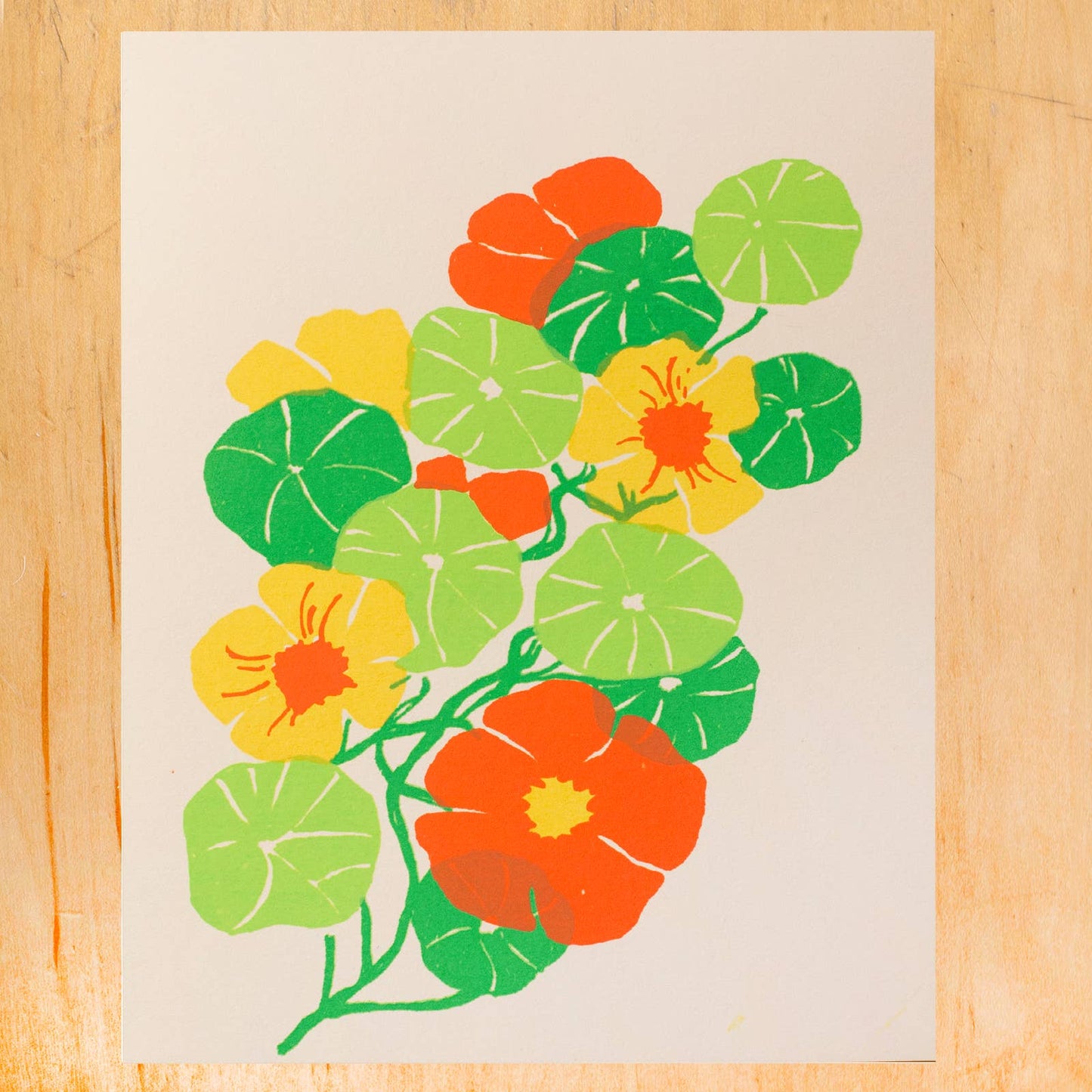 NASTURTIUM GREETING CARD