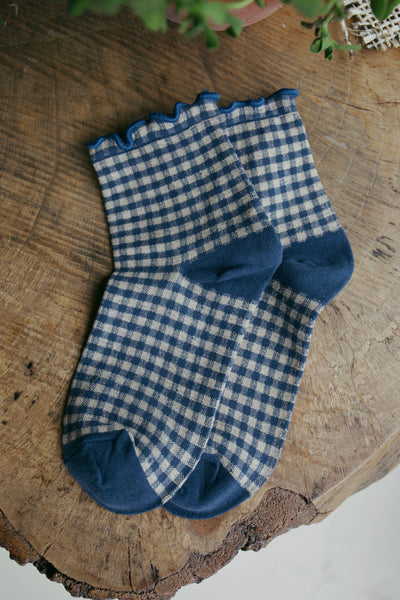 SEASIDE GINGHAM SOCKS