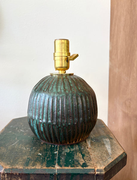 Round Carved Northern Lights LaMP