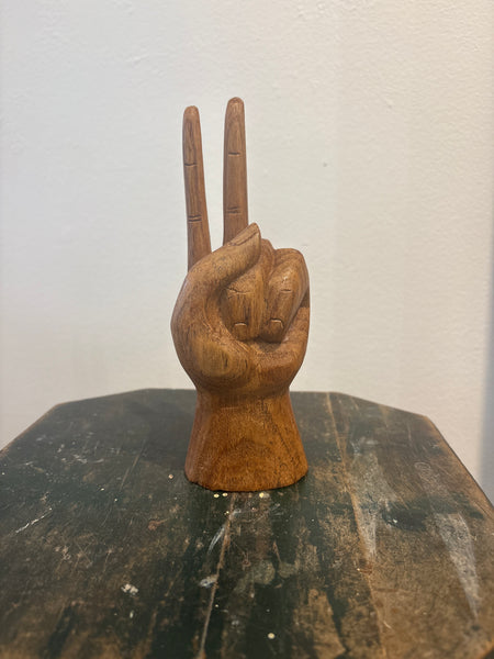 Peace sign hand