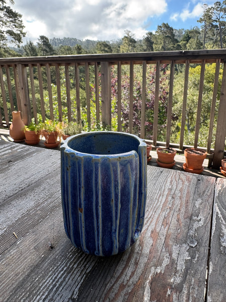 Blue Votive Candle Holder