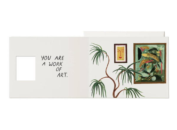 Greeting card-Work of Art love