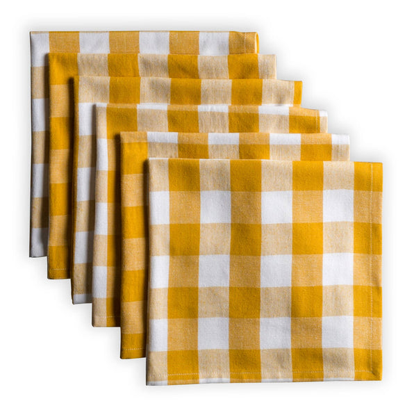 Golden Checked Napkins