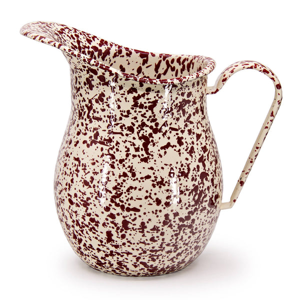 Splatter Enamelware Large Pitcher