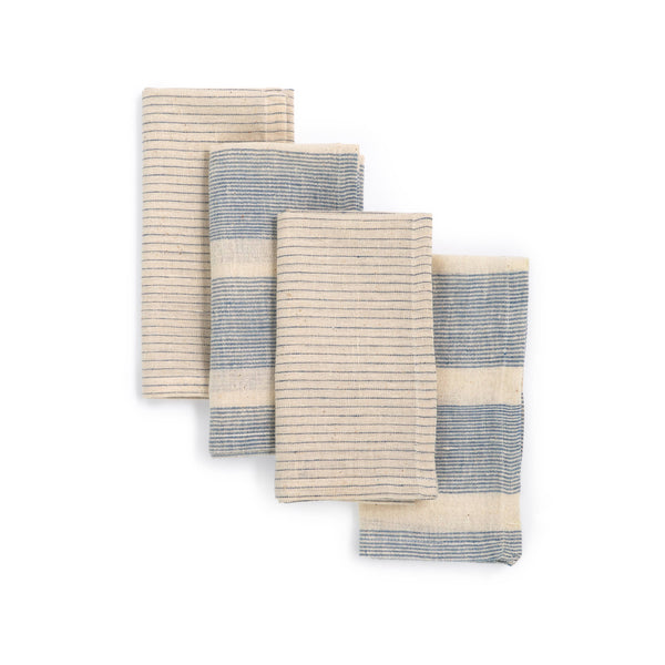 Blue Striped Organic Cotton Napkin