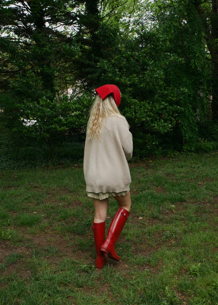 STRAWBERRY TRIANGLE SCARF