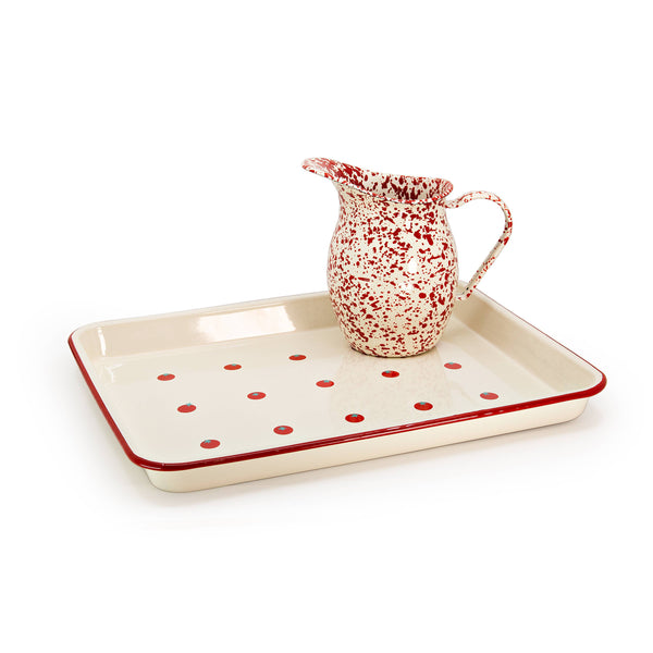Splatter Enamelware Small Pitcher