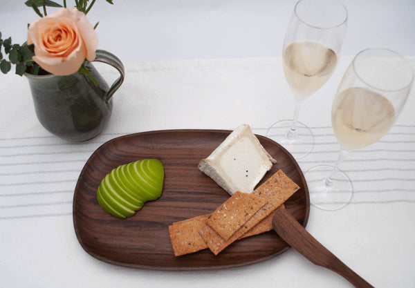 6’’ Walnut Wood Rounded Spreader