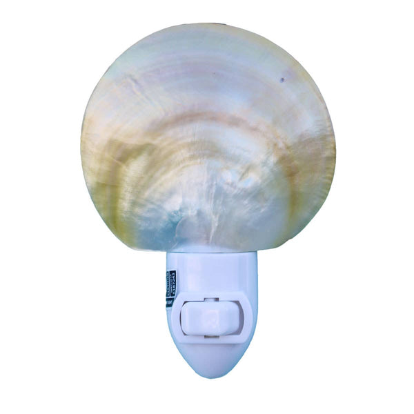 Gold Lip Mother of Pearl Seashell Night Light 