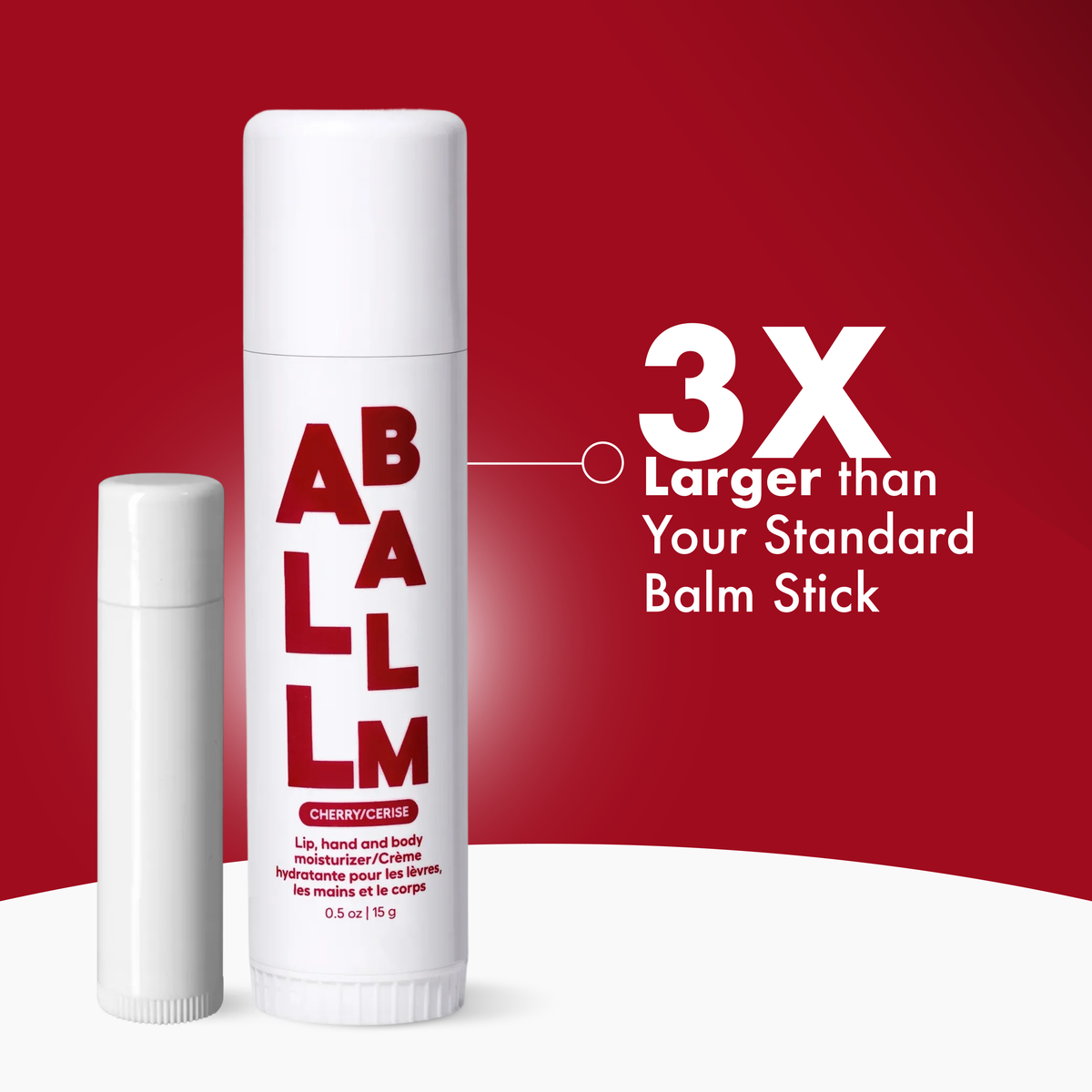 Zizia Giant Multi All Balm Stick-Cherry Hand & Lip Balm