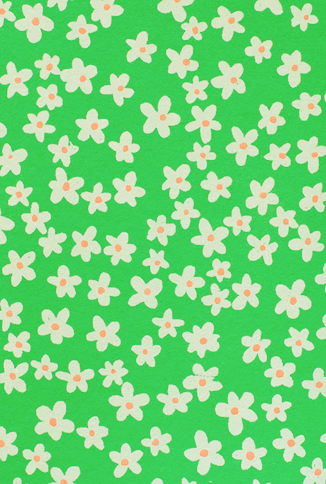 GREEN DAISIES GREETING CARD