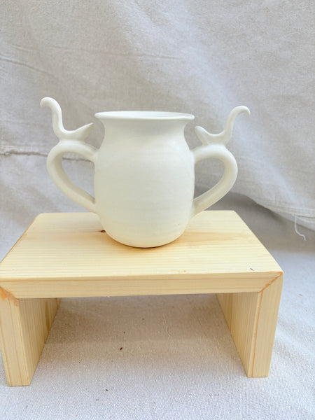 Pair of Swans Amphora Vase
