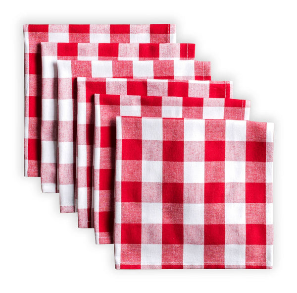 Red Checkered Napkins