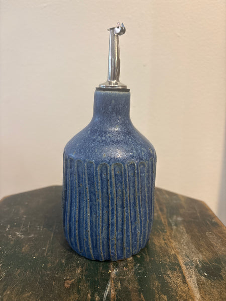 Blue Carved Oil Dispenser