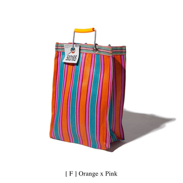 RECYCLED PLASTIC STRIPE BAG - Rectangle D15
