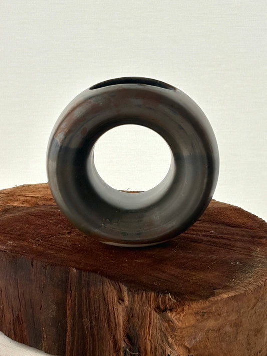Loop Vase Medium Green/Brown Glaze SAMPLE