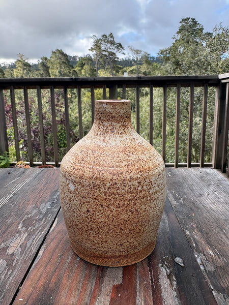 Speckled White Vase — Small