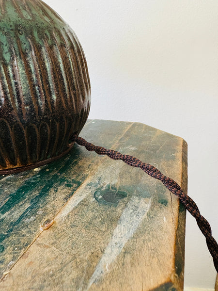 Round Carved Northern Lights LaMP