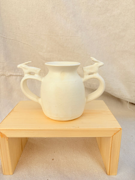 Pair of Rabbits Amphora Vase