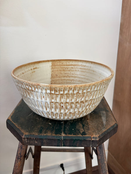 White Fluted Bowl