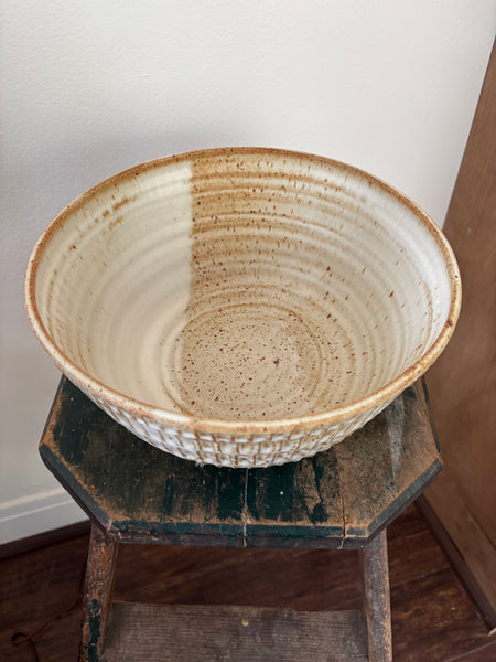 White Fluted Bowl