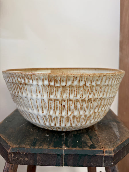 White Fluted Bowl