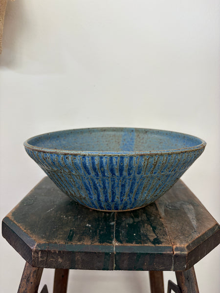 Blue Fluted Bowl